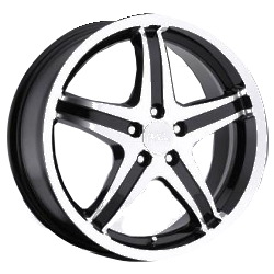 Milanni 446-KOOL WHIP FWD 5 SPOKES Gloss Black Machined Face