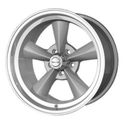 Ridler 675 Silver W/ Machined Lip Wheel