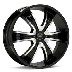 American Racing AR894 Gloss Black With Machined Face 24X9 6-135 Wheel