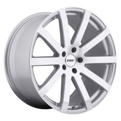 TSW BROOKLANDS Silver W/Mirror Cut Face 18X10 5-120 Wheel