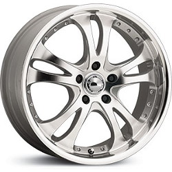 American Racing CASINO Silver W/Machined Face And Lip 16X7 5-115 Wheel