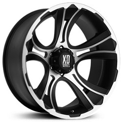 KMC-XD Series CRANK Matte Black Machined 18X9 5-139.7 Wheel
