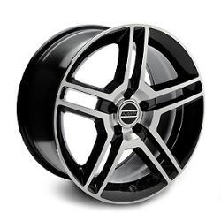 Wheel Replicas GT500 Black/Machined Face