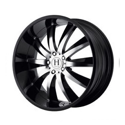 Helo HE851 Gloss Black With Machined Face Wheel