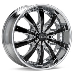 Helo HE875 Chrome With Gloss Black Accents Wheel