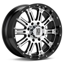 KMC-XD Series HOSS Gloss Black With Machined Face 17X9 8-170 Wheel