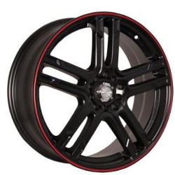 Katana Racing KR10 Matte Black W/ Red Stripe Wheel