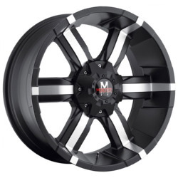 Strada M06 Matte Black W/ Machined Face 20X9 5-127 Wheel