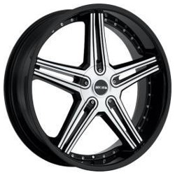 MKW M104 Gloss Black Machined Face Wheel