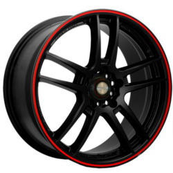 Ninja NJ02 Matte Black W/ Red Stripe Wheel