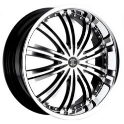 2 Crave No.1 Glossy Black/Machined Face Wheel