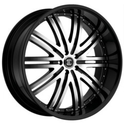 2 Crave No.11 Glossy Black/Machined Face Wheel