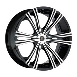 2 Crave No.12 Glossy Black/Machined Face Wheel