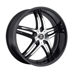 2 Crave No.17 Glossy Black / Machined Face Wheel