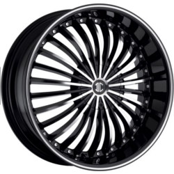 2 Crave No.19 Glossy Black / Machined Face / Stripe Wheel