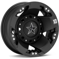 KMC-XD Series ROCKSTAR Dually Matte Black Rear Wheel