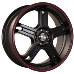 Katana Racing RZ5 Matte Black W/ Red Stripe Wheel