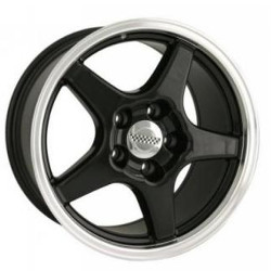 Detroit STYLE-841 Black W/ Machined Lip Wheel