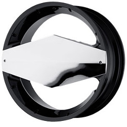 Vision STYLE449-MORGANA RWD Glossblackw/Chromefaceplate Wheel