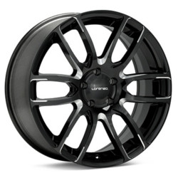 Lorenzo WL036 Gloss Black Milled Wheel